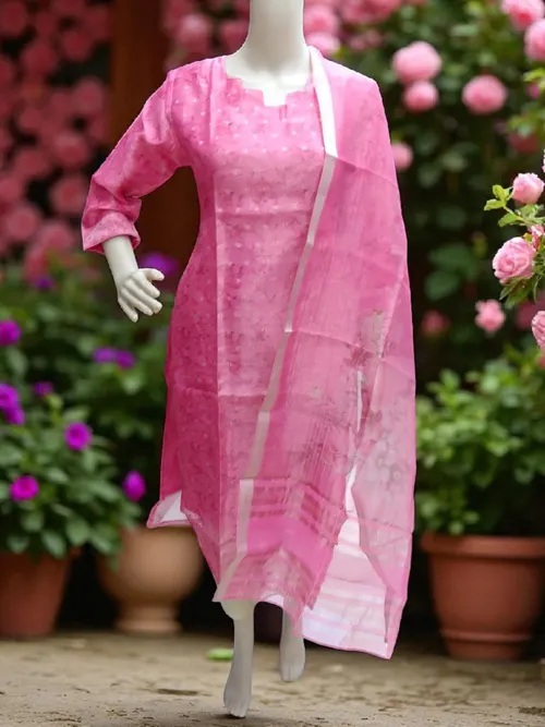 Silk  tissue salwar-A01862